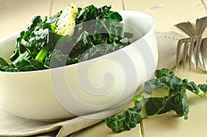 Cavolo nero with butter photo