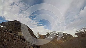 Cayambe volcano near the Ruales Oleas Berge refuge