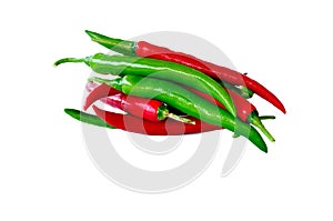 Cayenne pepper isolated on a white background