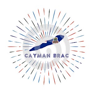 Cayman Brac sunburst badge.