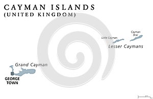 Cayman Islands political map photo