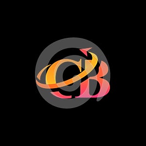 CB aerospace creative logo design