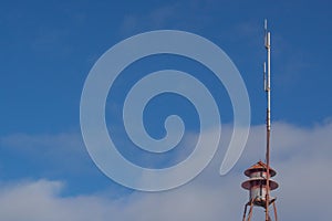 CB antenna , fire alarm sirens