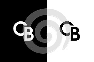 CB, BC Letter logo design template vector