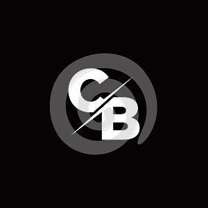 CB Logo Letter Monogram Slash with Modern logo designs template photo
