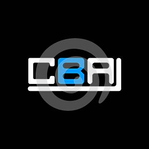 CBA letter logo creative design with vector graphic, CBA