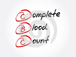 CBC - complete blood count acronym