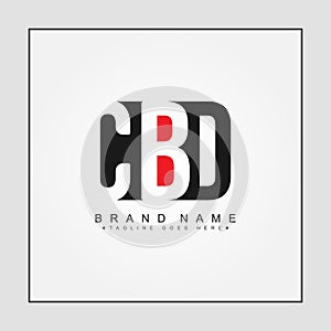 CBD Initial Letter Logo - Simple Monogram Logo