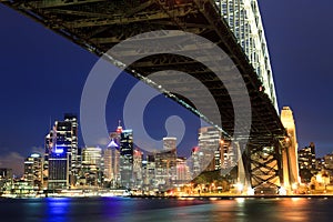 CBD Under Bridge Dusk