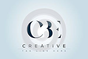 CBE abstract letter logo
