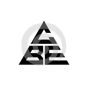 CBE triangle letter logo design with triangle shape. CBE triangle logo design monogram. CBE triangle vector logo template with red