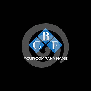 CBF letter logo design on BLACK background. CBF creative initials letter logo concept. CBF letter design