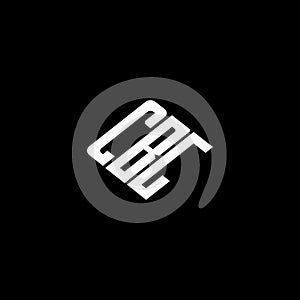 CBG letter logo design on black background