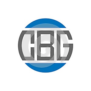 CBG letter logo design on white background. CBG creative initials circle logo concept.