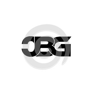 CBG letter monogram logo design vector