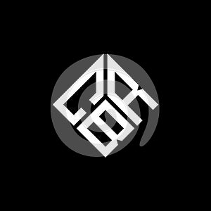 CBR letter logo design on black background. CBR creative initials letter logo concept. CBR letter design