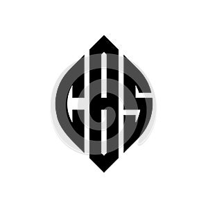 CBS circle letter logo design with circle and ellipse shape. CBS ellipse letters with typographic style. The three initials form a photo