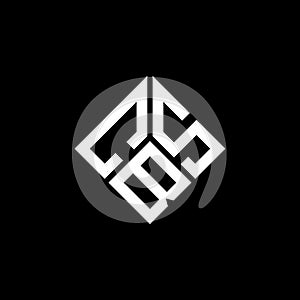 CBS letter logo design on black background. CBS creative initials letter logo concept. CBS letter design photo