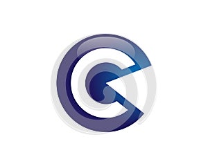 CC logo letter icon template