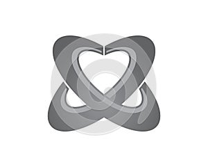 cc love web logo template
