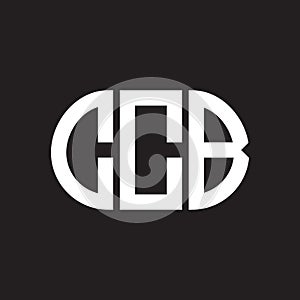 CCB letter logo design on black background. CCB creative initials letter logo concept. CCB letter design