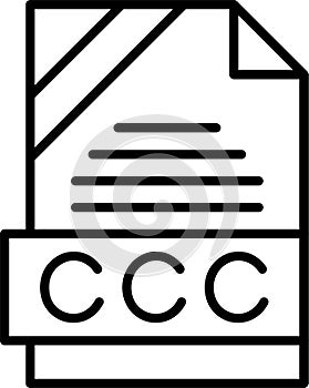 CCC Outline Vector Icon