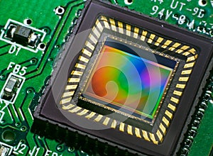 CCD sensor on a card photo