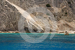 CCear blue water in Lefkada Island, Greece