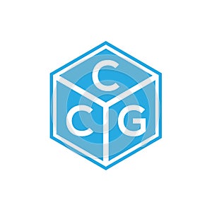 CCG letter logo design on black background. CCG creative initials letter logo concept. CCG letter design photo