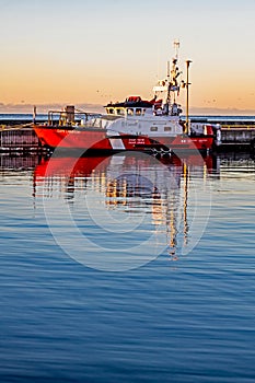 Canadian Coast Guard Cape Lambton Motor Lifeboat In Kingston