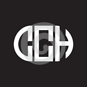 CCH letter logo design on black background. CCH creative initials letter logo concept. CCH letter design
