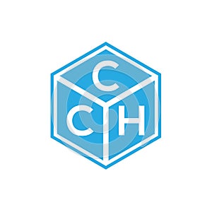 CCH letter logo design on black background. CCH creative initials letter logo concept. CCH letter design