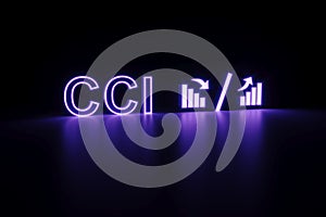 CCI neon concept self illumination background 3D