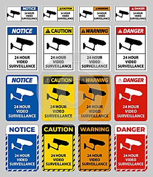 CCTV 24 Hour Video Surveillance Sign
