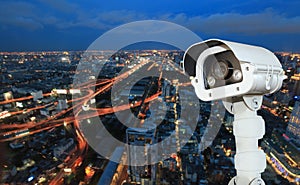 CCTV with Blur City in background