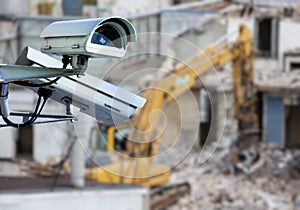 CCTV camera construction site