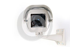 Cctv camera in housing