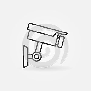 CCTV camera icon - vector camera outline symbol
