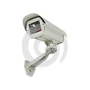 CCTV camera isolated on white background