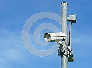 CCTV camera on pole,concept security in home, office,public