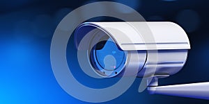 CCTV Camera Security System Business Technology Safety Concept. 3d Render illustration