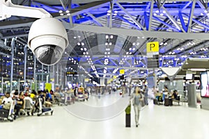 CCTV camera or surveillance operating in air port