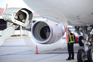 CCTV camera or surveillance operating in air port