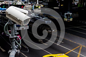 CCTV camera or surveillance operating on traffic