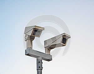 CCTV camera watching 24/7 for security and crime offenders