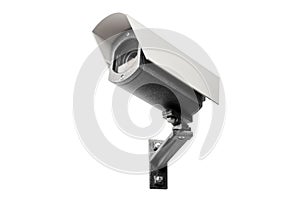 CCTV camera on the white background