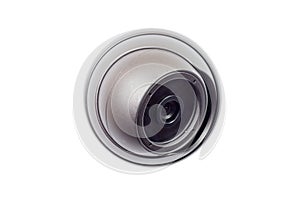 CCTV camera on the white background