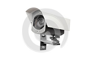 CCTV camera on the white background