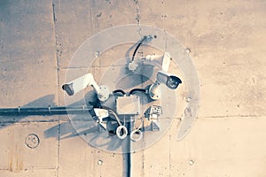 CCTV cameras with motion sensors