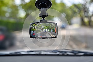 CCTV car camera for safety on the road accident photo